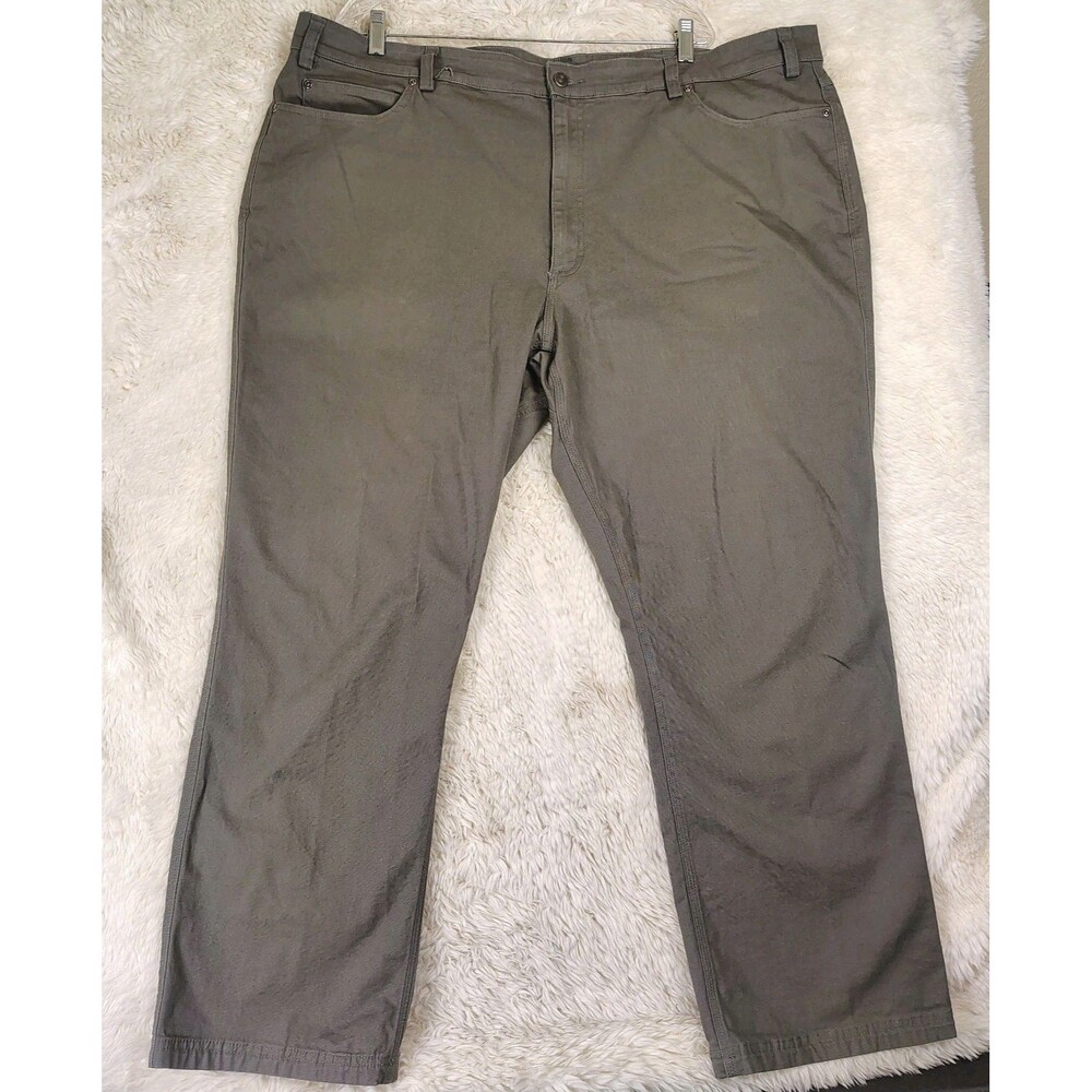 Duluth Trading Pants Mens, 46x34 Relaxed Fit, Gray Flex Fire Hose Khaki